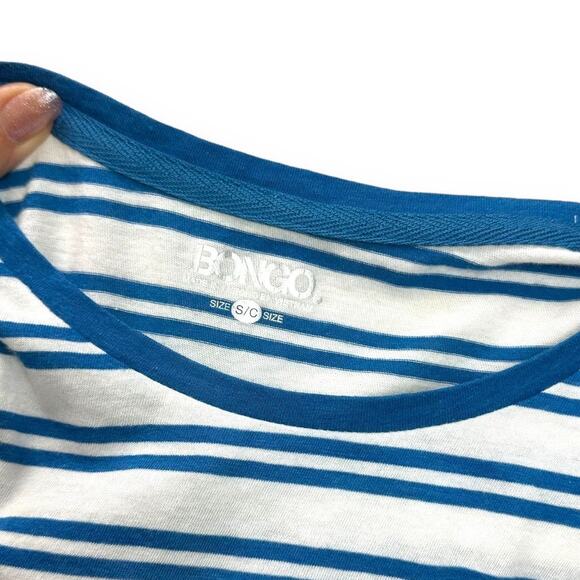 Bongo Striped Ringer Tee Crop Top NWOT - Picture 6 of 7